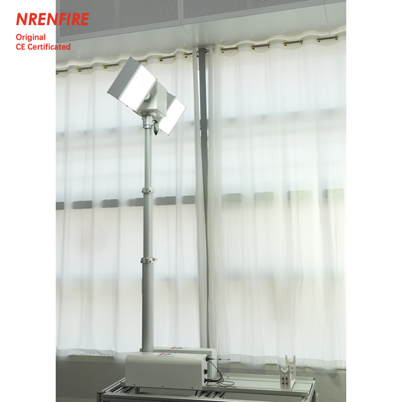 1.8m roof top mounted robot light tower-pneumatic telescopic mast light for fire truck NR-R1800-240