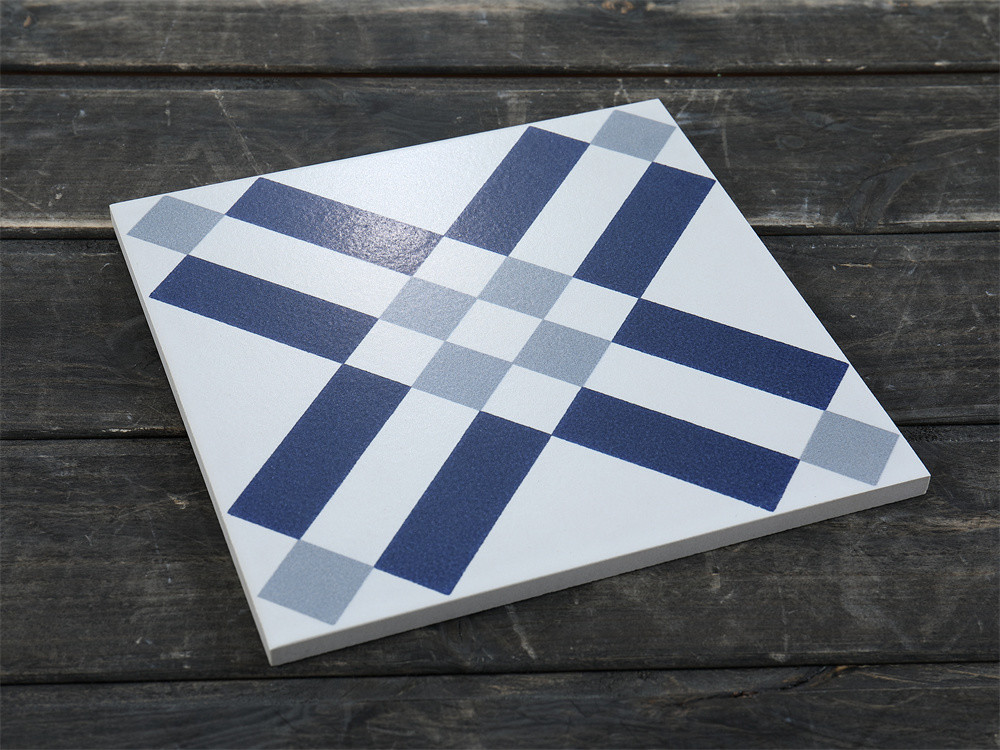 200x200mm waterproof Wall Ceramic Rustic Tiles For Balcony And Blue And White Indoor Floor Tiles For Bathroom