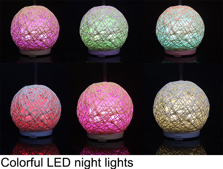 Ball Net Design Rattan Essential Oil Diffuser Ultrasonic Air Humidifier