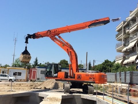Square Steel Q550 12T Excavator Telescopic Arm Extension Boom 7100mm