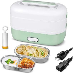1.4L Electric Cooker Box Double Layer Steaming Lunch Box Power 350W