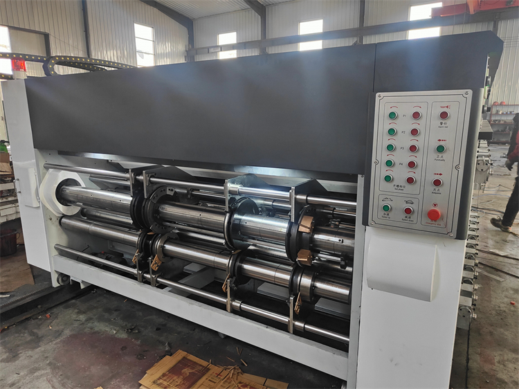 AC380V Semi-automatic Two Color Flexo Printer Die Cutter Flexographic Printing Machine 1700 KG