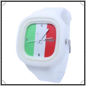 China promotional custom logo silicone jelly watch wholesale