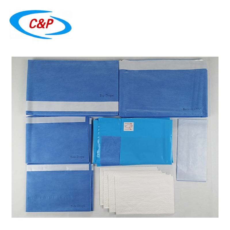 Medical Operation Room Universal Surgical Pack With Nonwoven Material In Blue