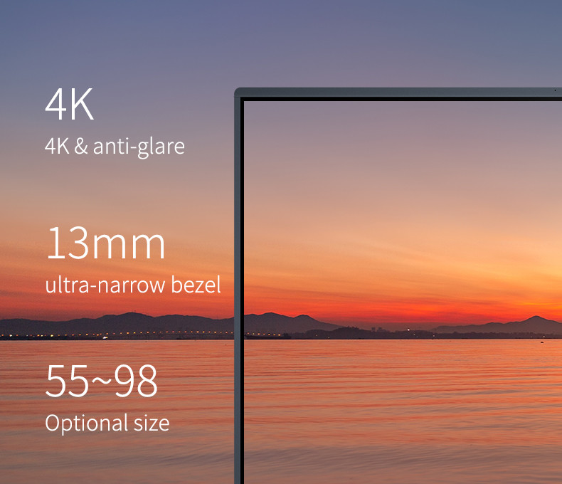 65 Inch UHD 4k Led Interactive Touch Screen Monitor Lcd Smart Board Tv With Pc All In One