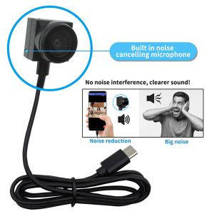 15*15mm USB Wide Angle Fixed Focus Webcam 4K 8MP Mini OTG USB Camera