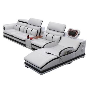 China En's Fun Modern Simple Multi-Functional Leather Massage Sofa Combination For Living Room 354*101*83CM wholesale