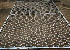 China Welded Razor Wire Fence Made By Straight Blade Netting Welded Together wholesale