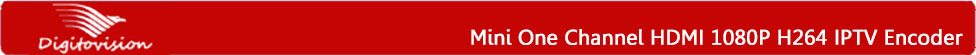 Mini One Channel HDMI 1080P H264 IPTV Encoder