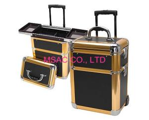China Professional Aluminum Cosmetic Train Cases,Aluminum Cosmetic Trolley Cases wholesale