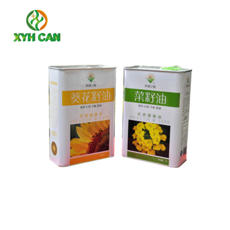 Olive Oil Tin Can Oil Packaging Rectangular Storage Tin Aluminum Oil Can