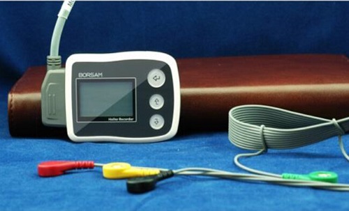 Portable ECG Machine Mini grabadora digital holter de ECG de 3 canales de 3 días con Detección de marcapasos