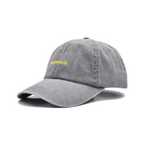 China Unisex Distressed Dad Hat 58-60cm All Seasons Embroidery Baseball Hats wholesale