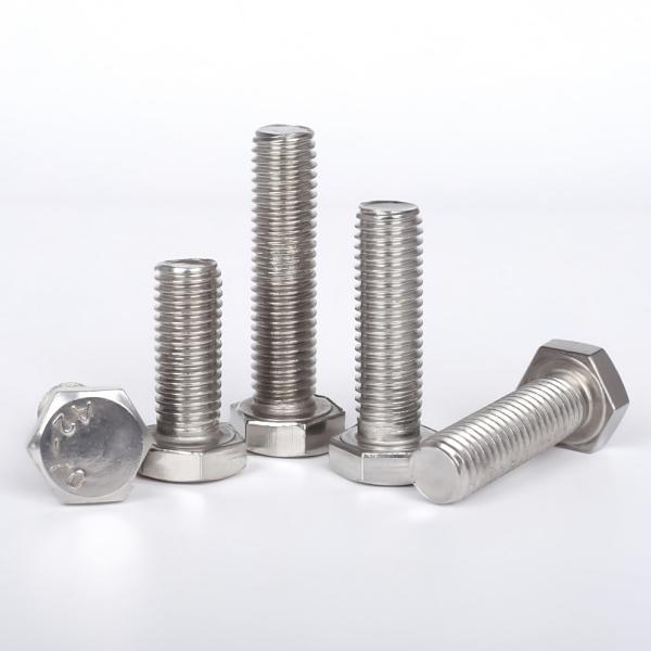 High Strength Stainless Steel 201 Hexagonal Screws Polished Plain Black Oxide