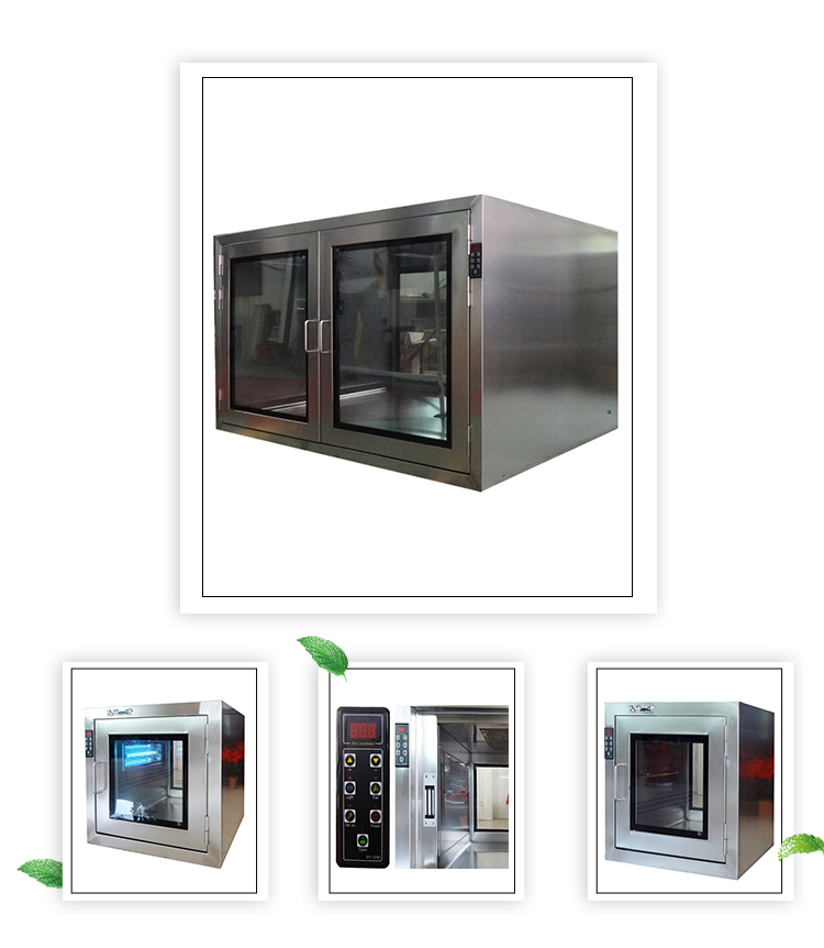 Interlock 660mm Cleanroom Pass Box Electrical Static SUS304