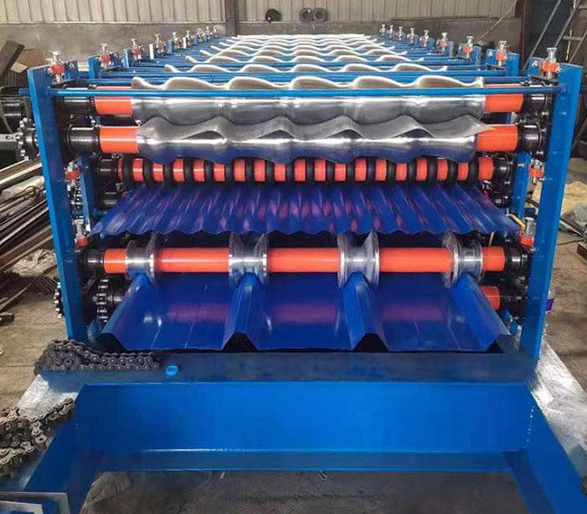 Color Steel Tile Forming Machine 10 - 15m/Min Cr12 Material