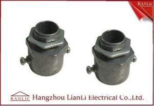 China Aluminum Die Casting Flexible Conduit Adaptor With Screws / Locknut wholesale