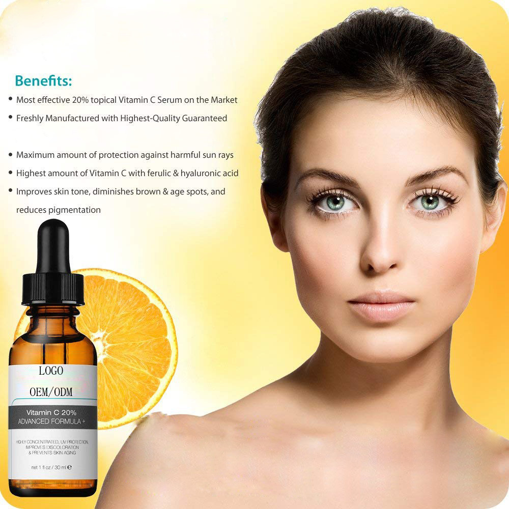 Hyaluronic Acid Vitamin C Organic Face Serum To Repair , Protect , Prevent Skin Aging