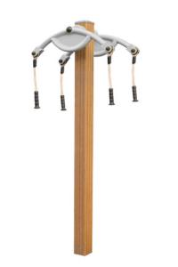 China outdoor fitness equipments WPC materials based Arm Extension Apparatus-LK-S06 wholesale