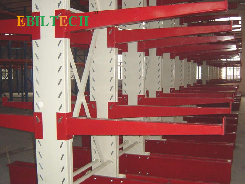 Heavy Duty Double / Single Sided Cantilever Racks For Sheet Metal CE Certificate