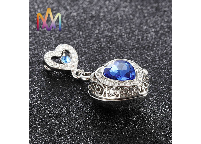 ODM Supported No Fade Heart Urn Engraved Necklace Charms