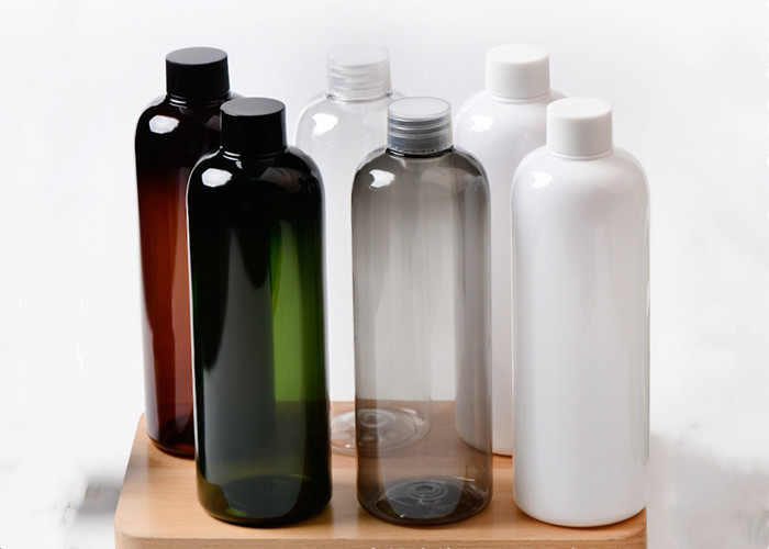 500ml Clear Amber Black Plastic Lotion Bottle For Skincare Packaging
