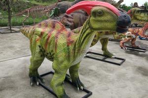 China Water Proof Handmade Realistic Animatronic Parasaurolophus Dinosaur wholesale