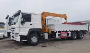 China ZZ1257N3641W Used Howo Truck 371 Crane 6x4 6000kg - 20000kg Capacity wholesale