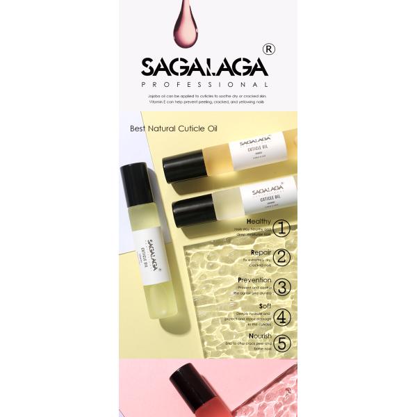 13 Flavors Scented Glass Nail Cuticle Oil Bottle With Roller Ball OEM Custom Logo Nail Care Kit Manicure Pedicure Set