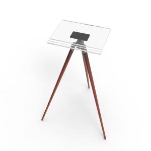 China Bookshop Acrylic Display Stand Book Tripod Display Stand Modern wholesale
