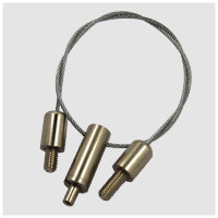 Galvanized rope coated PVC Stainless Steel Cable Sling Lifting With Eye Loop end
