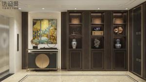 China High Grade Stainless Steel Tall Wine Storage Cabinet With Dark Wood Grain wholesale