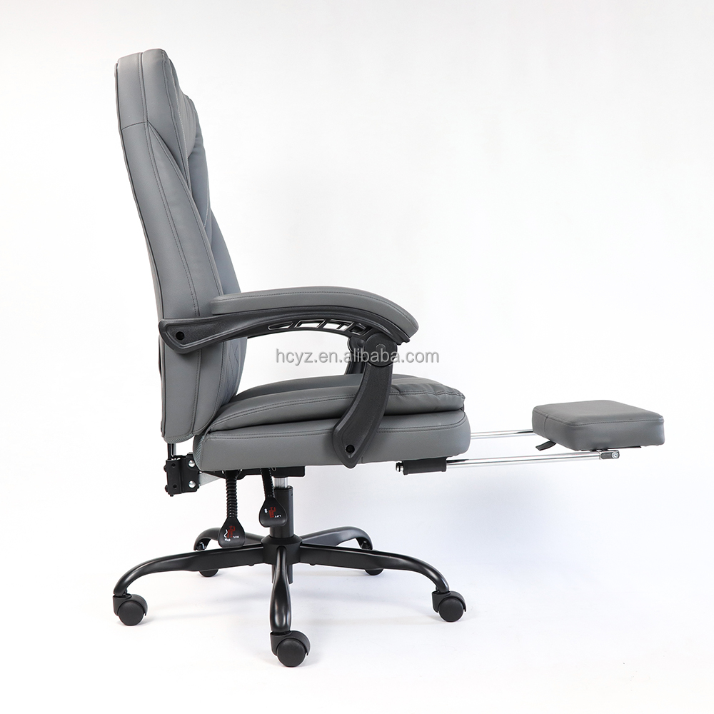 Executive Chair with Footrest Anji Manufactures Comfortable PU Leather Swivel Chair