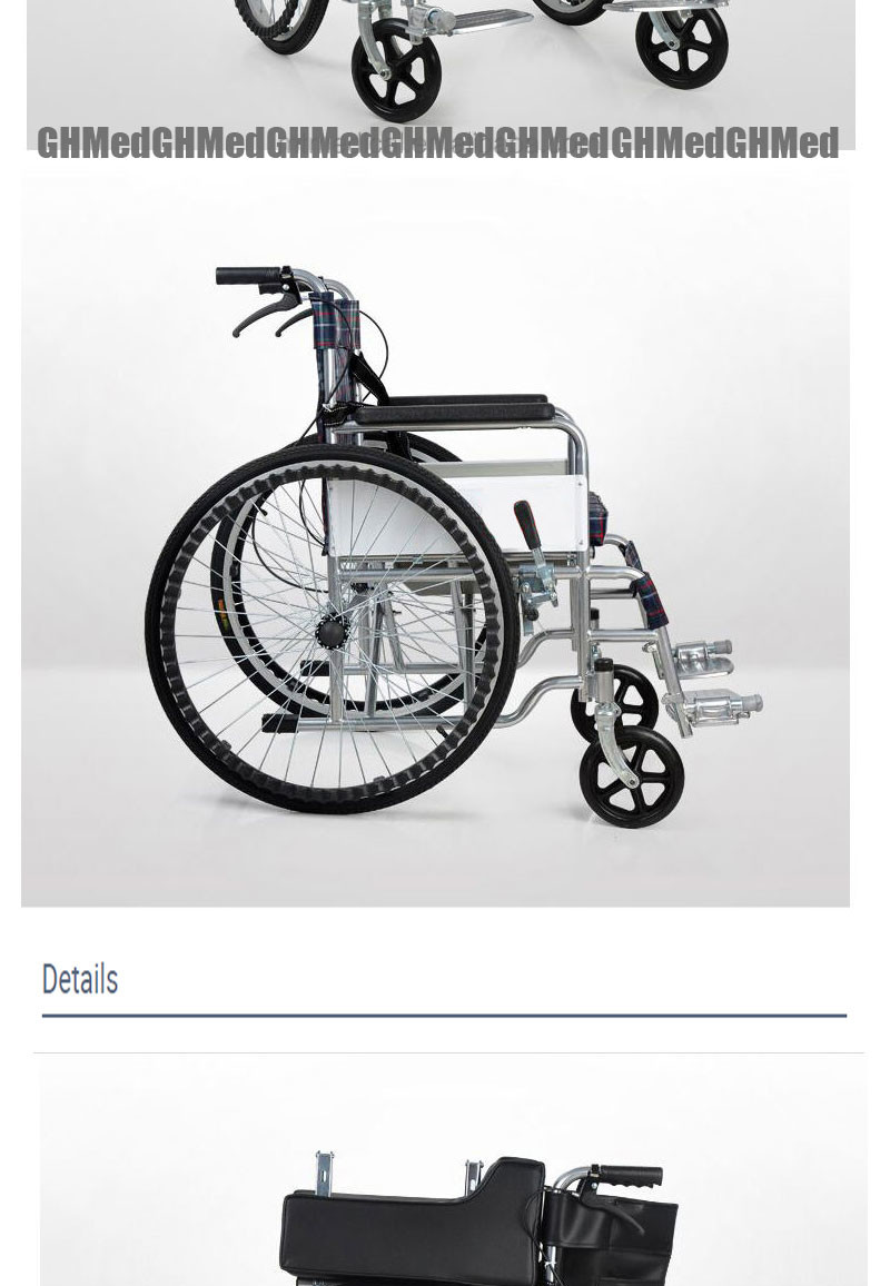 Ultralight Lightweight Aluminium Folding Wheelchairs For Handicapped