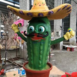 China Infrared Sensor Theme Park Cartoon Animatronic Plant Cactus wholesale