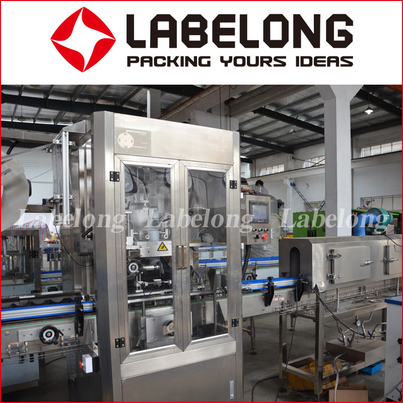 Automatic Label Applicator Machine , Product Labeling Machine For Glass Bottle