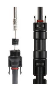 China Waterproof IP67 PV System Protection 1000V Solar DC Connector wholesale