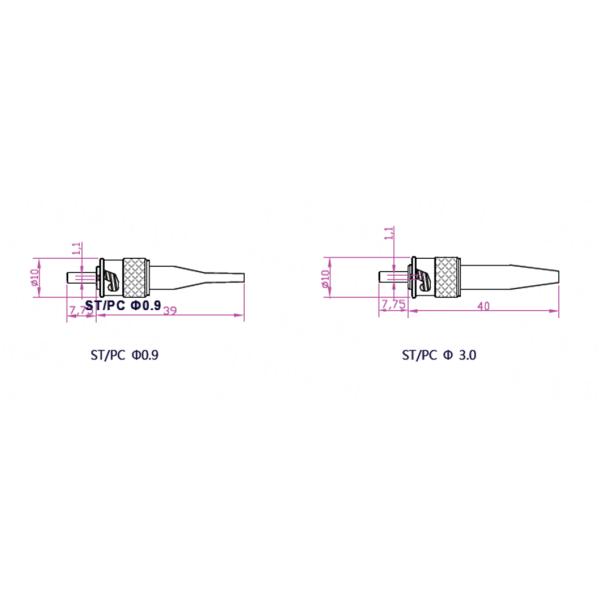 High Stability Fiber Optic Connectors SC Fiber Optic Connector For Industrial