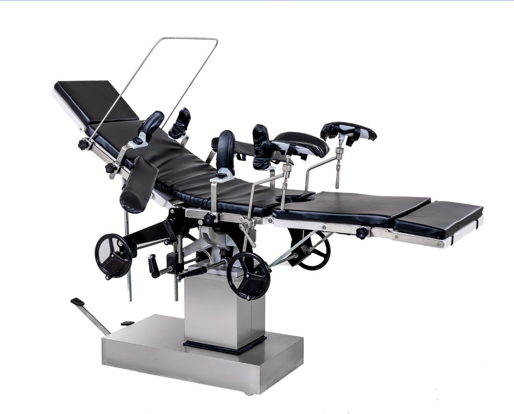 Pink Electro Hydraulic Surgical Operation Table Side Controlled