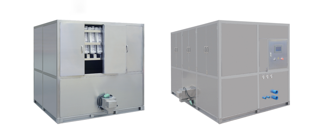 Industrial Automatic Cube Ice Machine 1 Ton Per Day Small Capacity 5.72 kw
