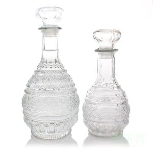 China fancy empty glass wine bottle wholesale