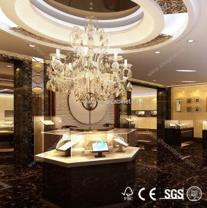 China france china glass shelf jewelry showcase wholesale