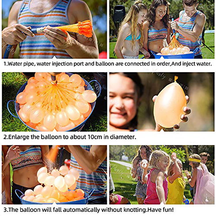 Sample 3-7 Days Quick Fill Water Balloon for Water Fighting Game Age Range 8 to 13 Years
