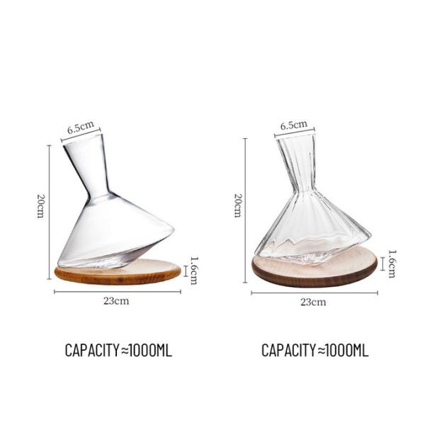 Wholesale Bulk Hand-Blown Lead-Free Crystal Wine Decanter & Aerator | 750ml Carafe for Distributors
