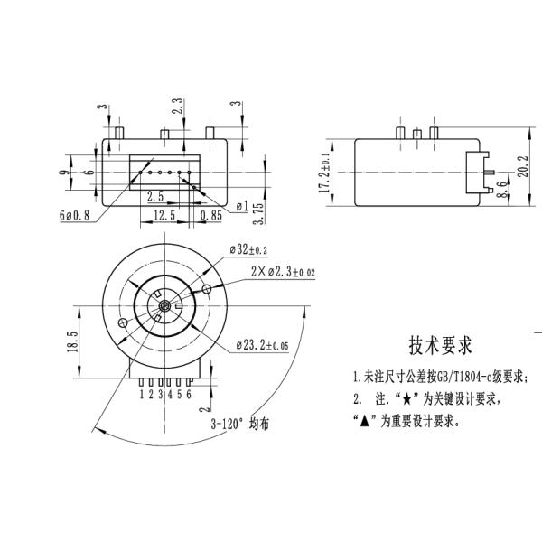 32BY46 Permanent Magnet Stepper Motor for Automotive Air Door Control