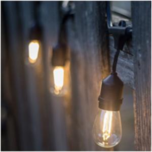 China 14AWG PVC Cable 48FT S14 Filament Bulb E26 E27 String Light Outdoor Waterproof LED Christmas Light wholesale