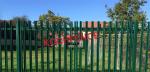 Residential Use Steel Palisade Fencing 2750mm Width High Standard Pvc Coated