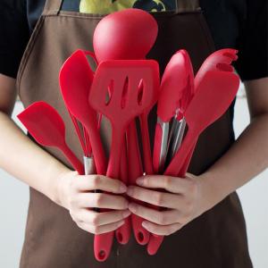 China Multifunction 10 Piece Silicone Kitchen Utensil Shovel Spoon wholesale