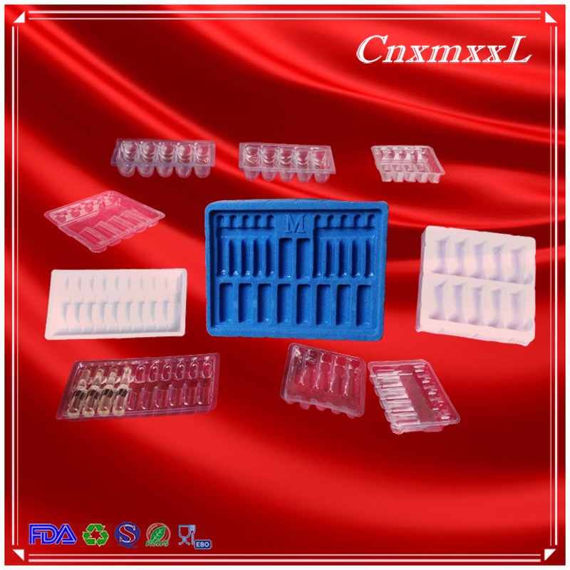 Plastic medication Manufactory price vial ampoule 5 holes and 10 holes plastic trays