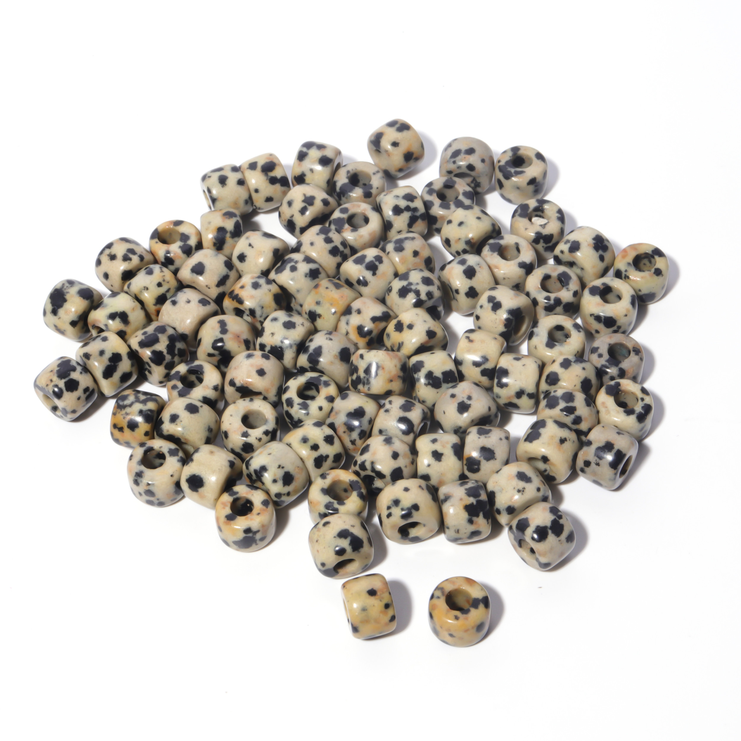 100 Colors Gemstone Forte Beads 6*8mm*2.0 Holes DIY Patterns With Rope